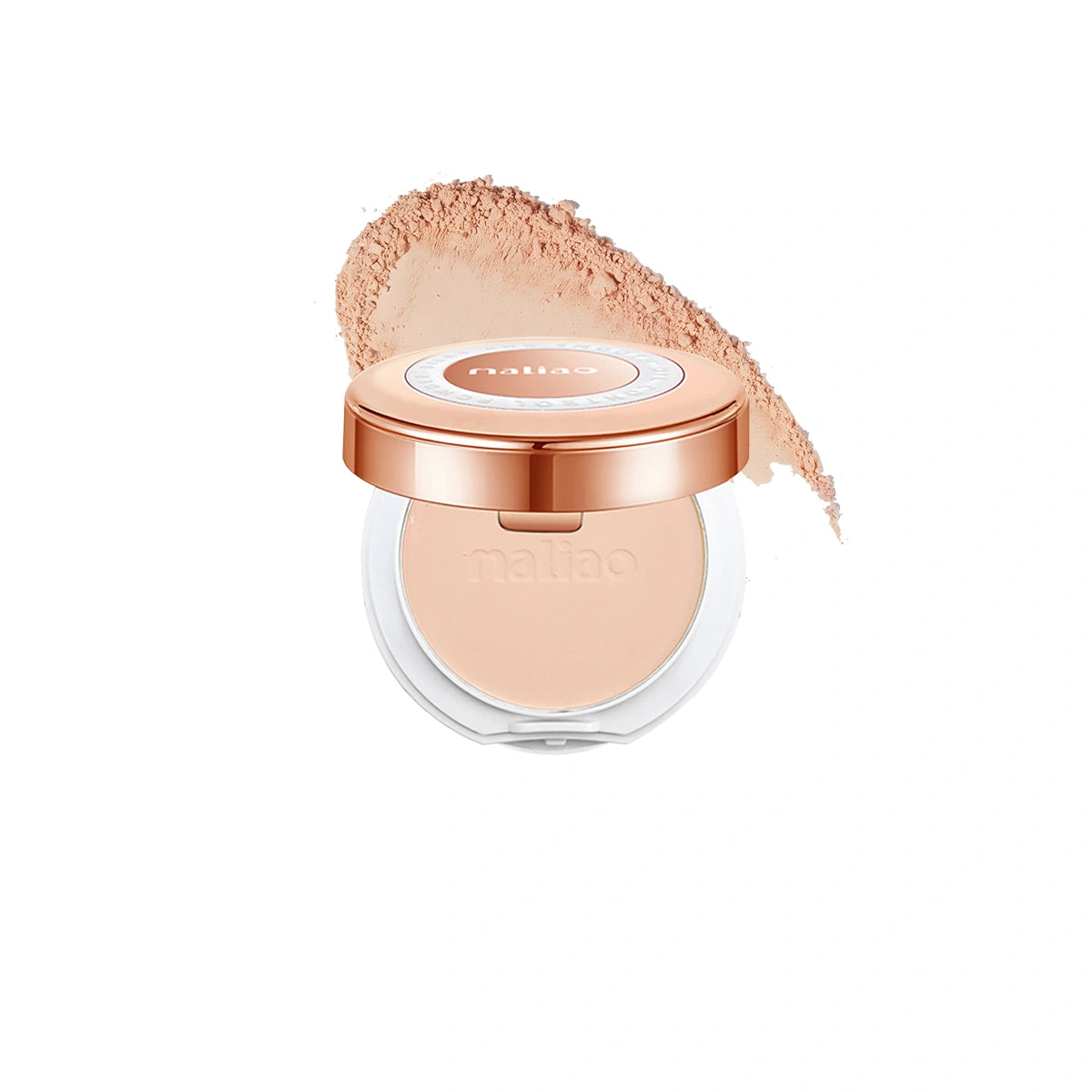 Maliao Silky Smooth Oil Control Compact Powder - 2-in-1 Formula for Perfect Coverage & All-Day Radiance